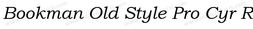 Bookman Old Style Pro Cyr Regular字体转换